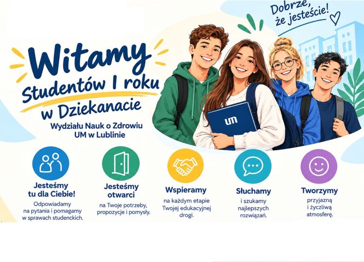 Ilustracja przedstawiająca grupę studentów
